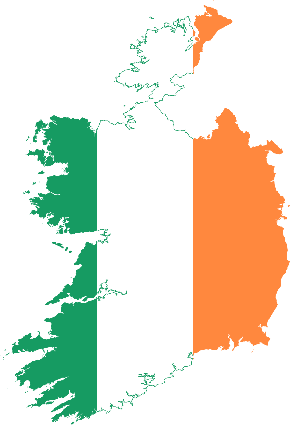 Ireland Flag Png Hd Image (teal, gray, white, black, salmon)