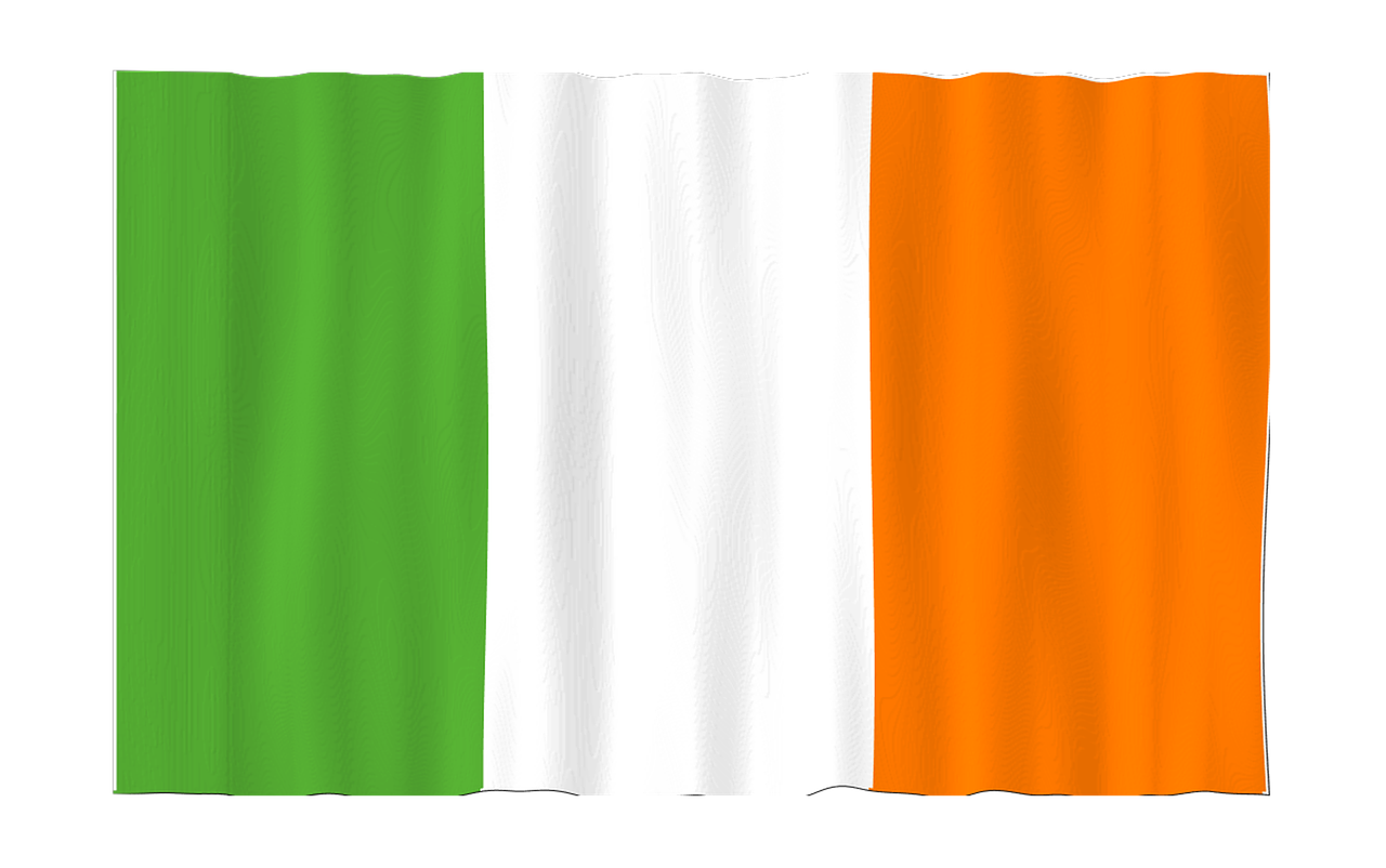 Ireland Flag Png (orange, black, olive, white)