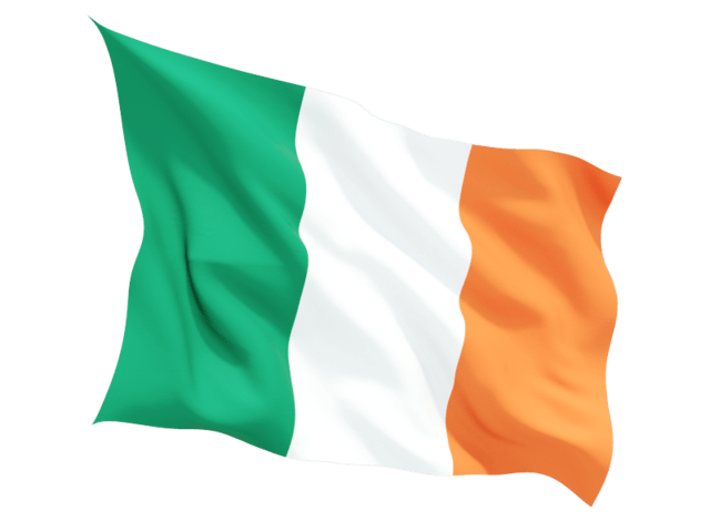 Ireland Flag Vector Png (teal, gray, white, lavender, salmon)