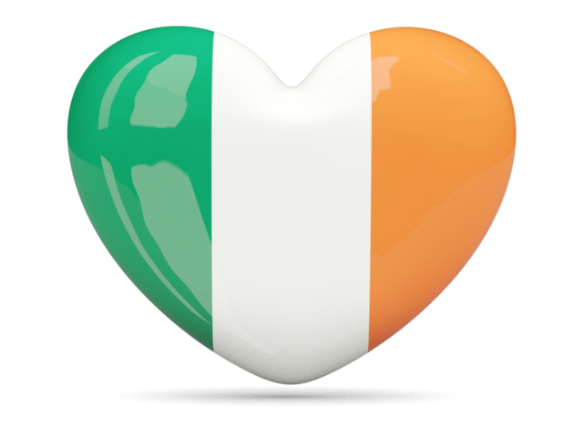 Ireland Flag Vector Transparent (beige, black, salmon, gray)