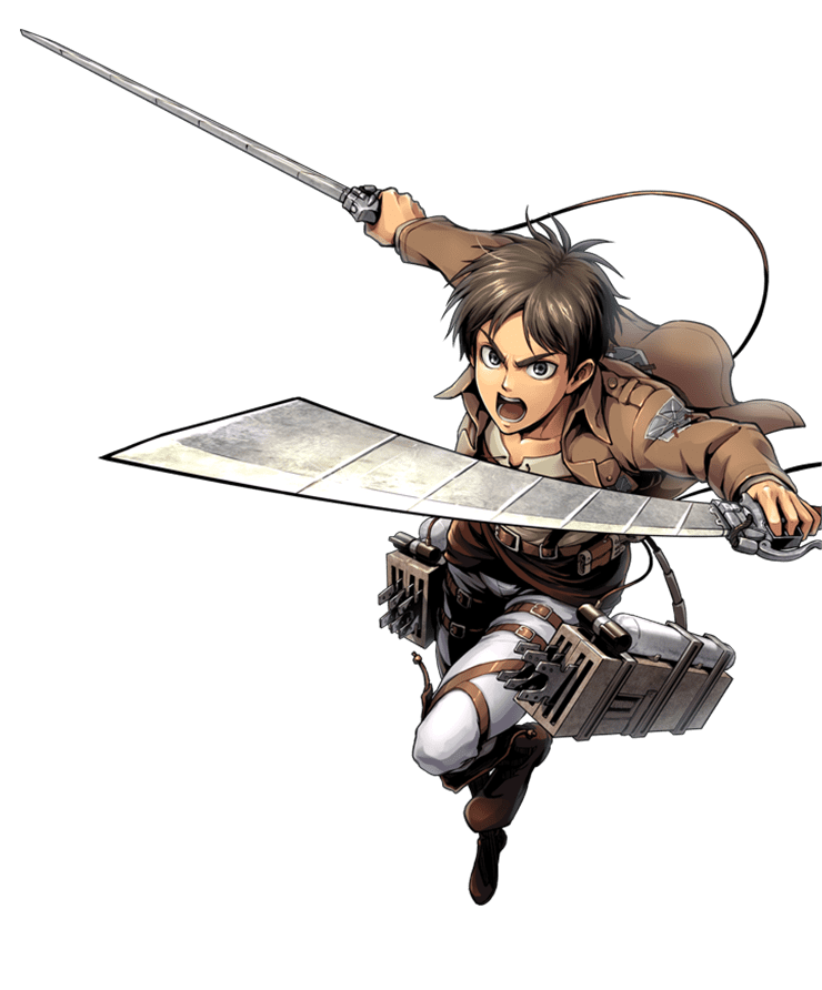 Eren Jaeger Download Png Image (gray, white)