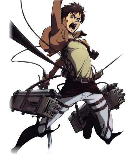 Eren Jaeger Png Image (black)