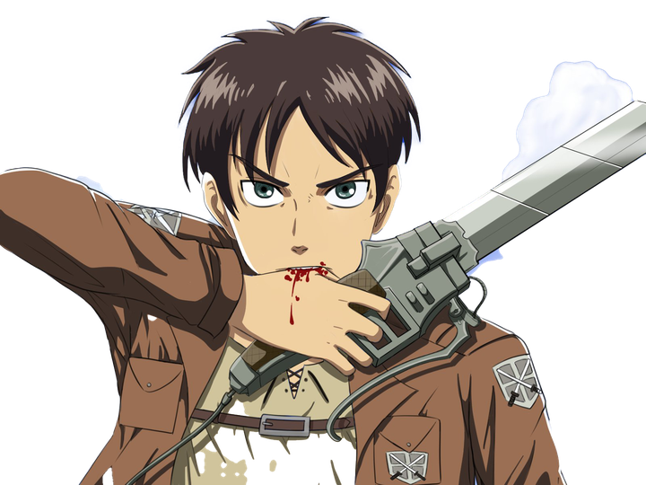 Eren Jaeger Png Picture (black, gray, pink, indigo)