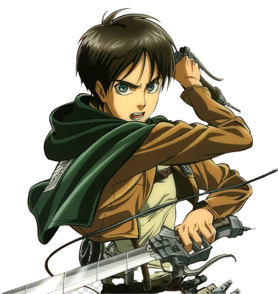 Eren Jaeger Transparent Images Png (black, maroon, white)