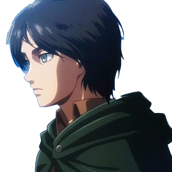 Eren Yeager Png Transparent Picture (black, white)