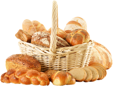 French Bread Basket Png Clipart (black, beige, salmon, pink)