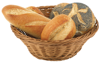 French Bread Basket Png File (black, olive, chocolate, salmon)