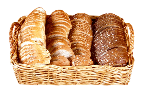 French Bread Basket Png Transparent Image (pink, white, black, maroon, salmon)