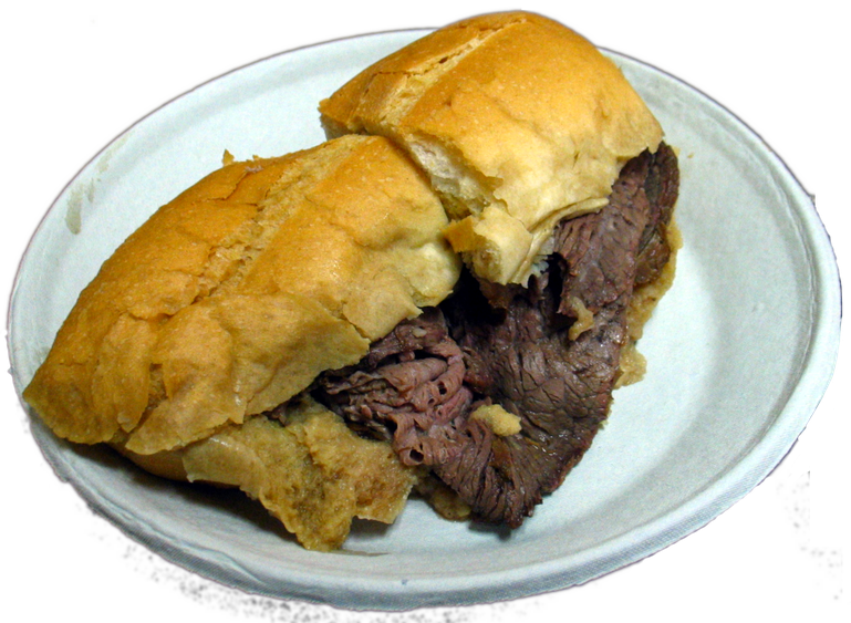 French Dip Png File (black, white)