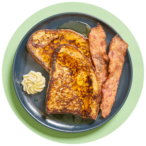 French Toast Breakfast Png Image (mint, black)