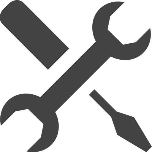 Wrench Screwdriver Free Png Icon (black, indigo)