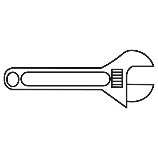 Wrench Tool Repair Screwdriver Nut Instrument Adjustable Icon Free Transparent Png Icon Download (black)