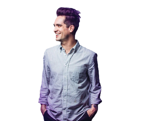 Brendon Urie Transparent Png (lavender, black, silver)