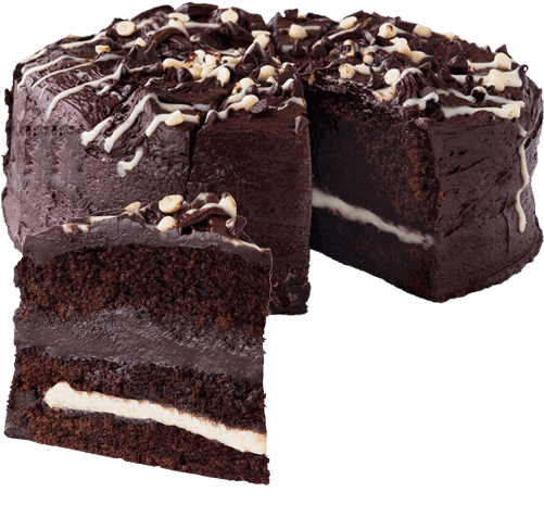 Fresh Chocolate Cake Png File (black)