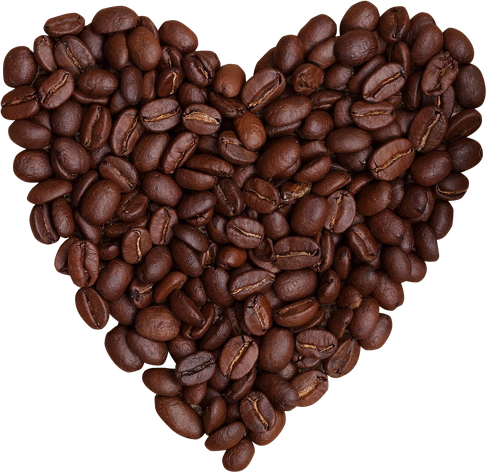 Fresh Coffee Beans Transparent Png (black, maroon)