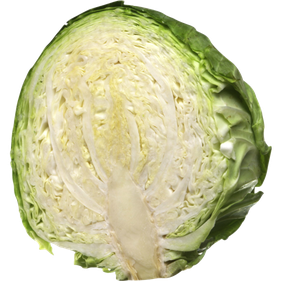 Fresh Half Cabbage Png Transparent Image (black, silver)