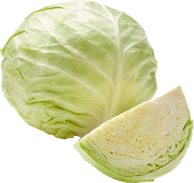 Fresh Half Cabbage Transparent Png (black, silver, beige)