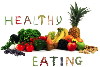 Fresh Healthy Food Transparent Background (black, white)