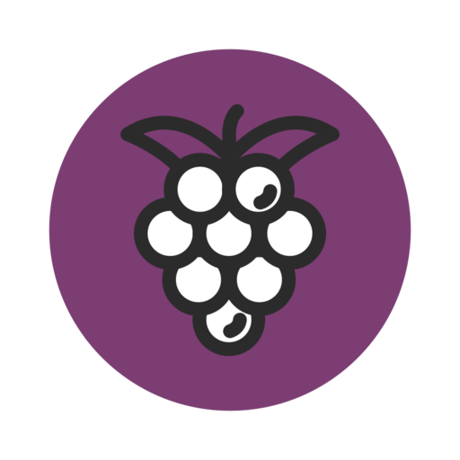 Fresh Fruit Grape Free Png Icon Download (purple, white, black)