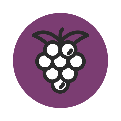 Fresh Fruit Grape Healthy Purple Vegetable Free Png Icon Download (purple, black, white)