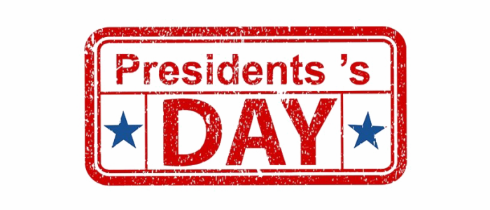 Presidents Day Banner Png Transparent Image (white)