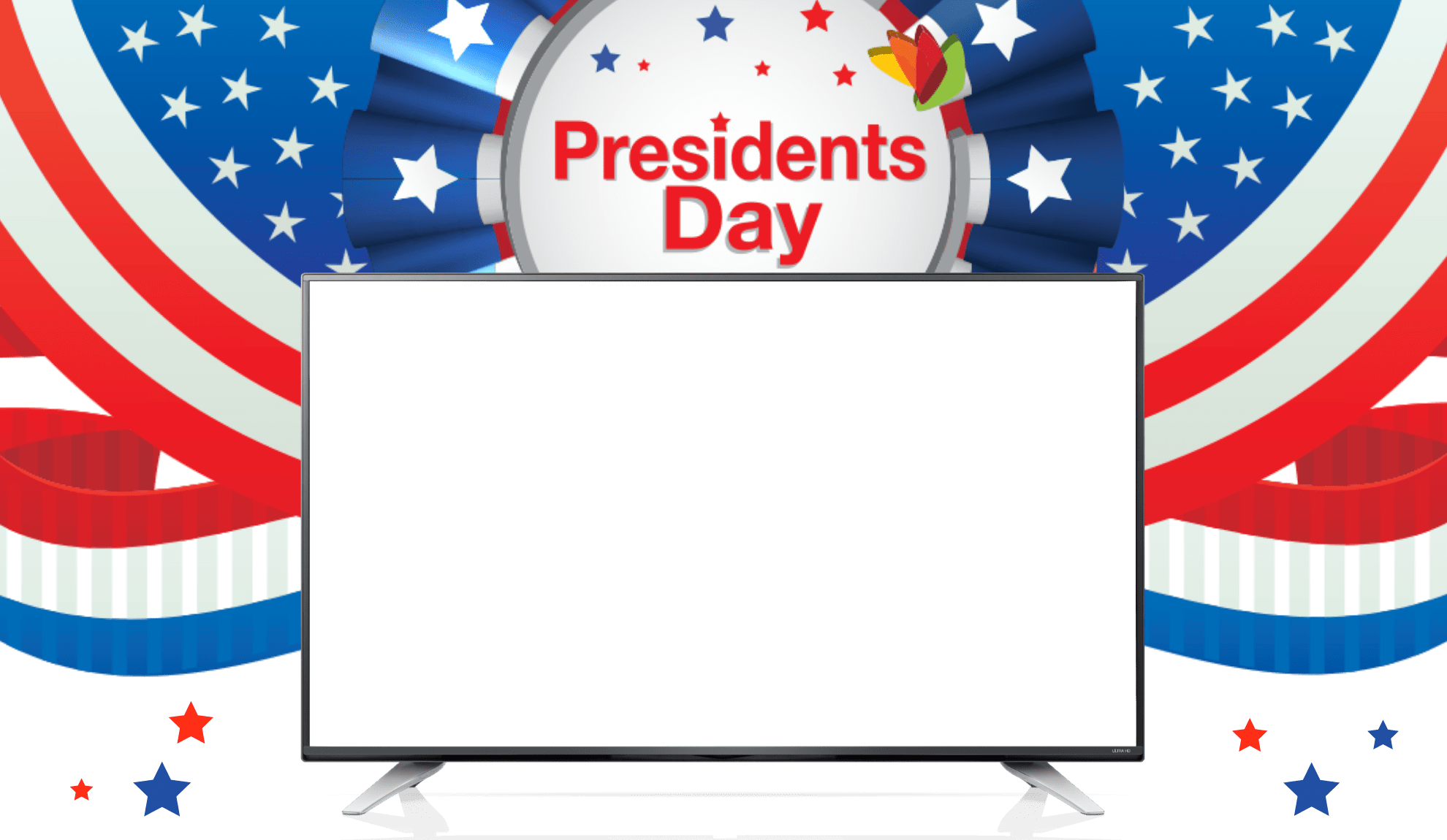 Presidents Day Banner Transparent Png (gray, teal)