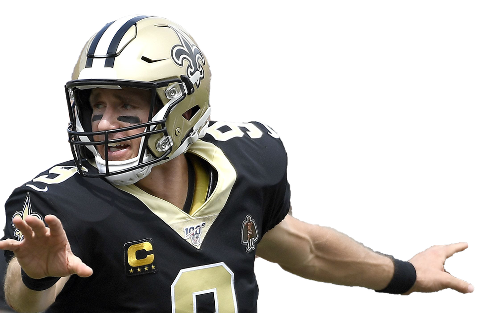 Drew Brees Png Image (black, white)