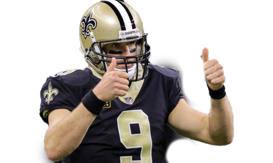 Drew Brees Png Isolated File (black, white)