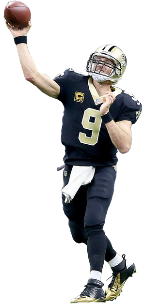 Drew Brees Png Photo (black, white)