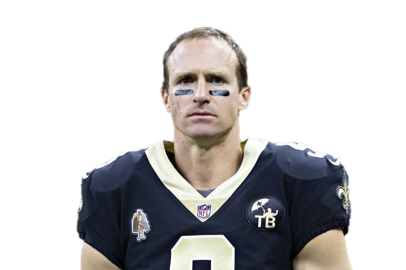 Drew Brees Transparent Png (black, white)