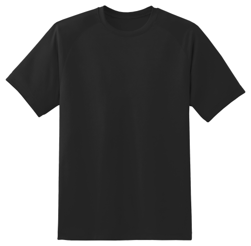 Crewneck Or Classic T Shirt Transparent Png (black)