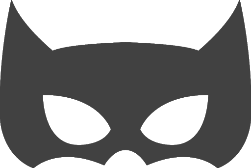 Grey Batman Mask Transparent Png (black, indigo)