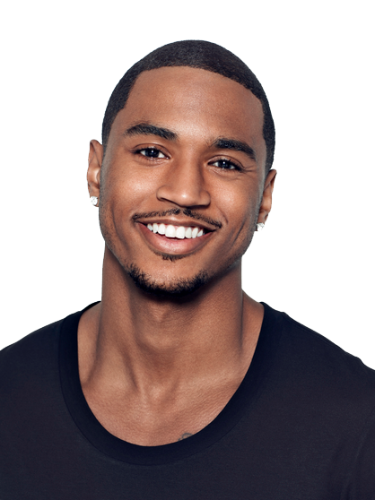 Trey Songz Transparent Background (black, white)