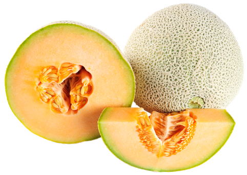 Organic Cantaloupe Slices Transparent Png (black, pink, salmon)