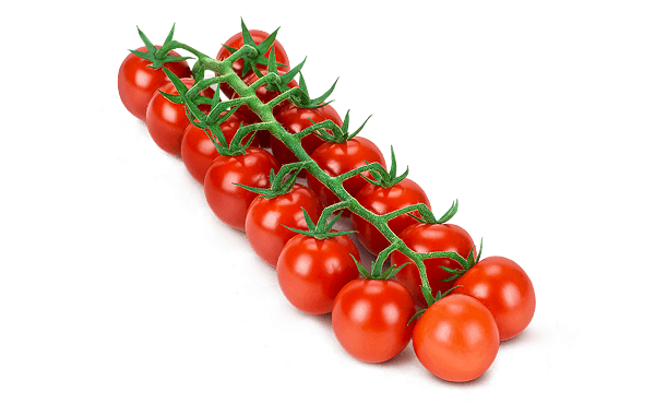 Organic Fresh Tomatoes Bunch Png Clipart (black)