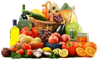 Organic Fruits And Vegetables Png Transparent Image (yellow, black)