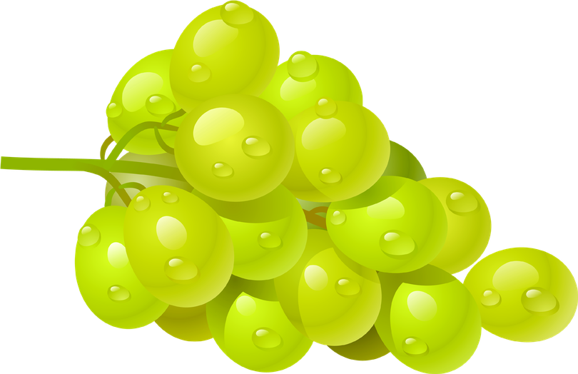 Organic Green Grapes Png Transparent Image (black, gold)