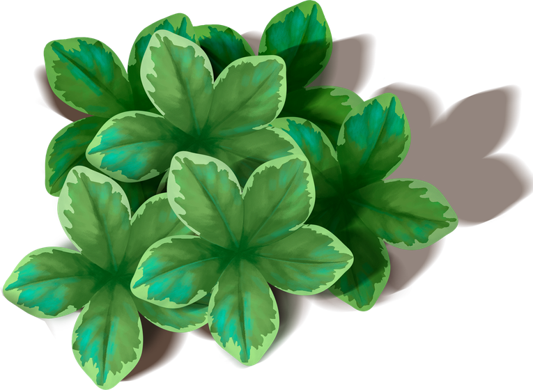 Organic Green Leaves Png Transparent Image (black, olive)