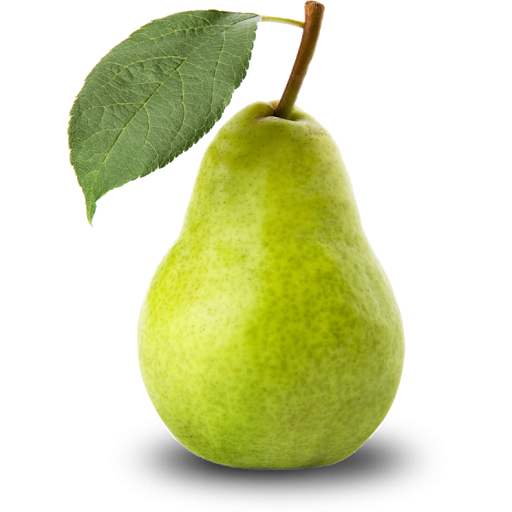 Organic Green Pears Transparent Png (gray, black, olive)