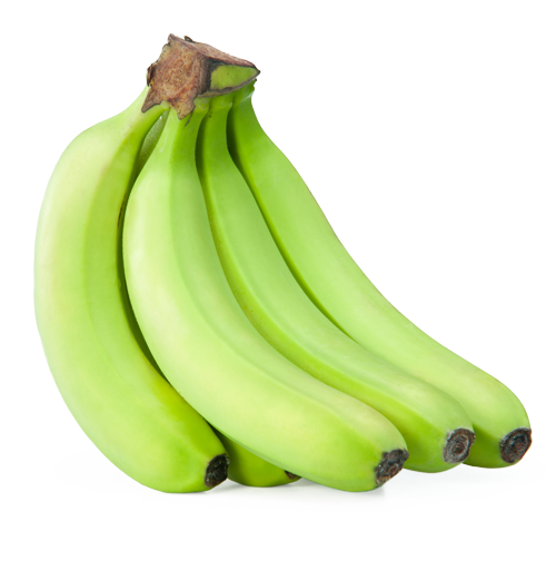 Organic Green Plantain Png File (white)