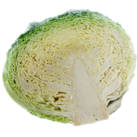 Organic Half Cabbage Png File (black, silver)