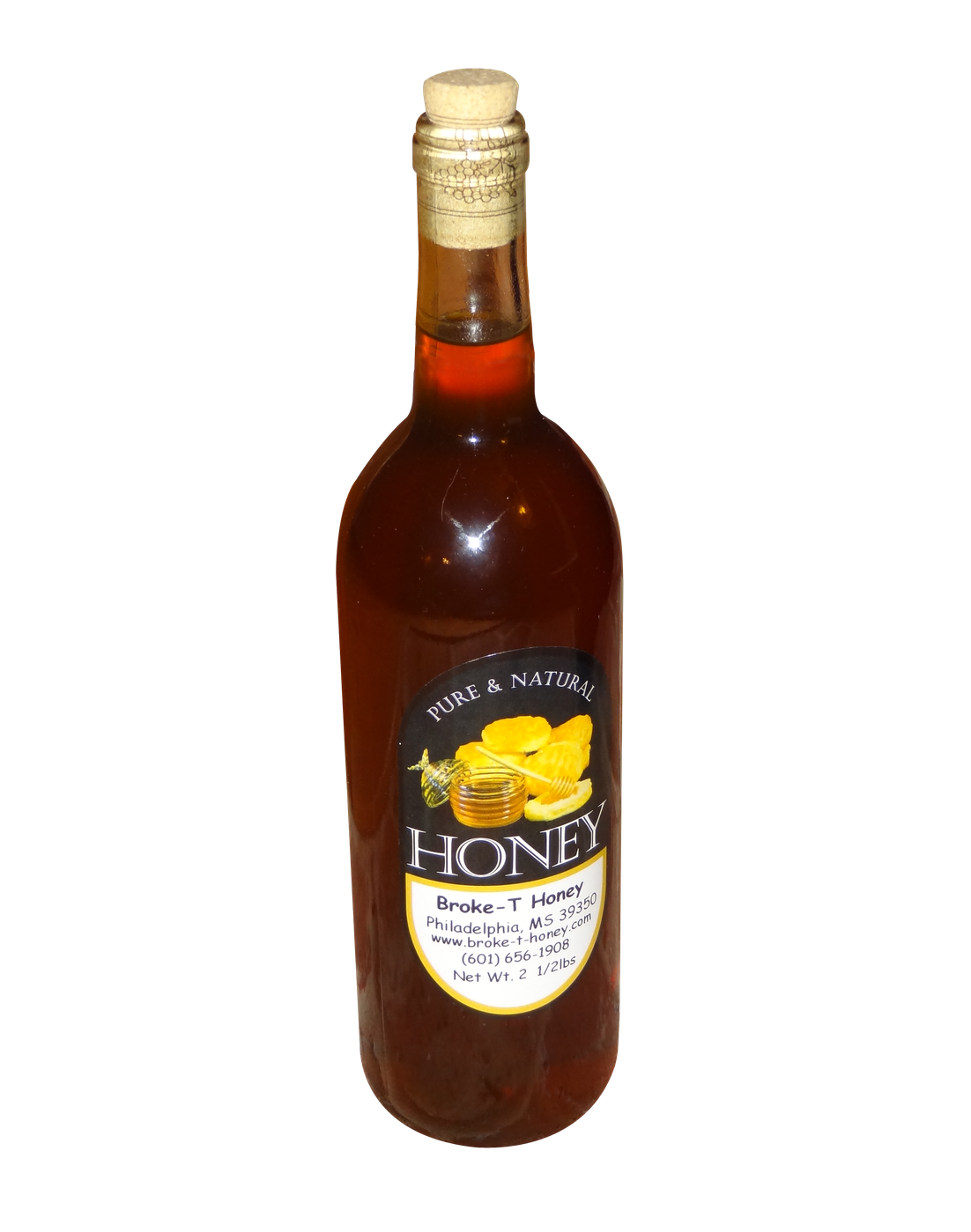 Organic Honey Bottle Transparent Background (black, white)