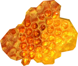 Organic Honeycomb Png Transparent Image (black, chocolate, orange)