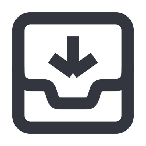 Arhive Import Free Png Icon (black, indigo)