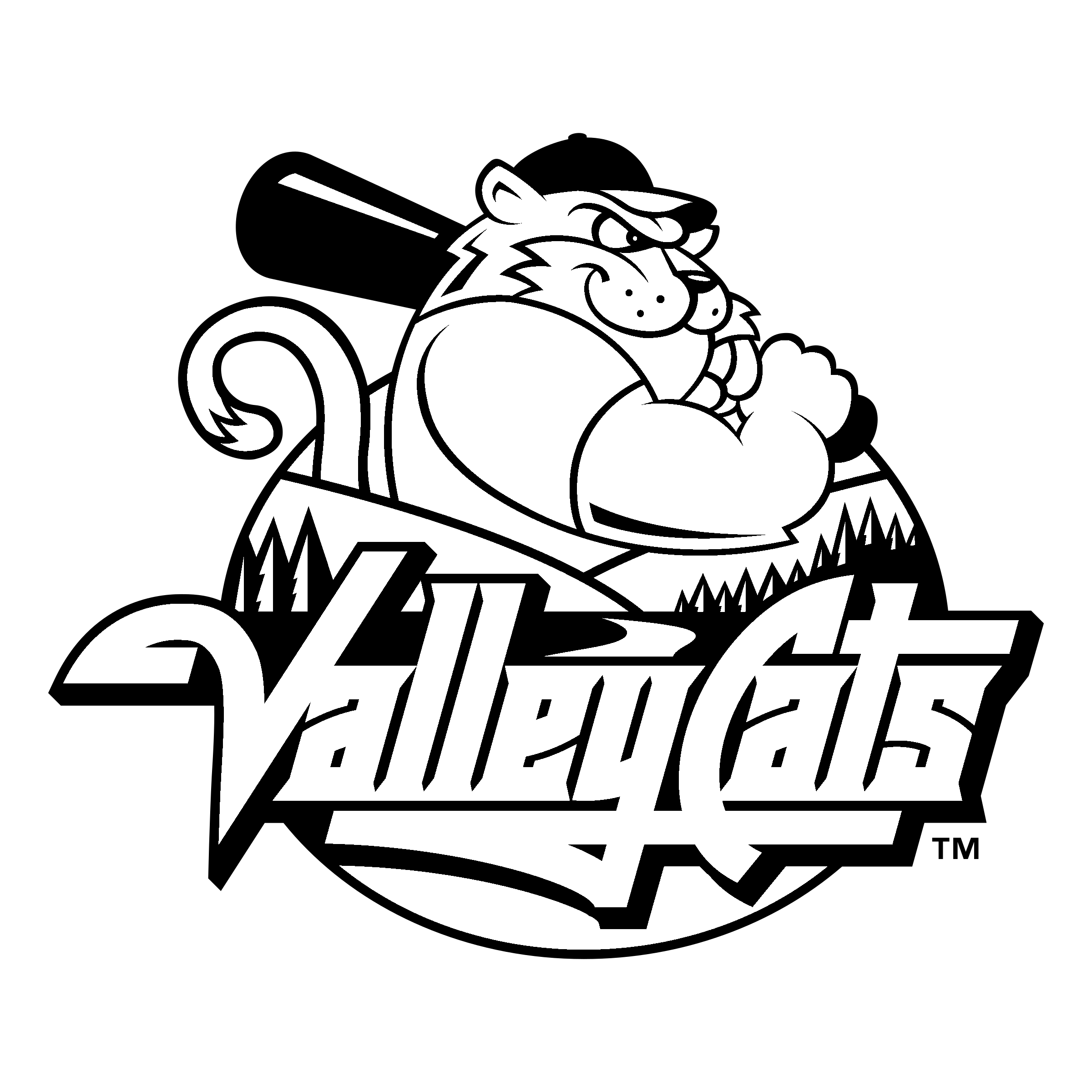 Tri City Valleycats Png Hd (lavender, black, gray, white, silver)