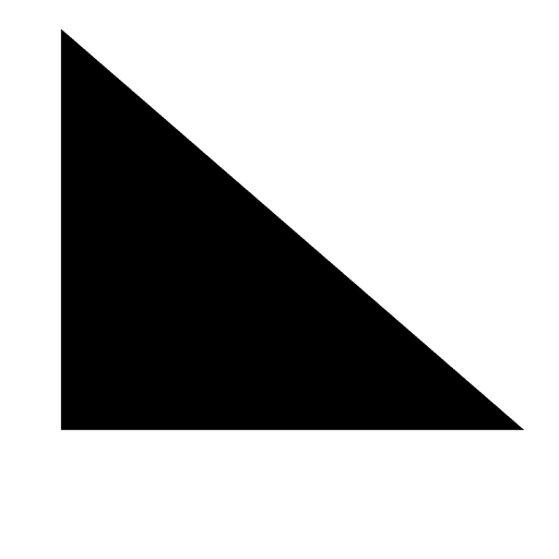 Triangle Vector Transparent Background (black, gray)