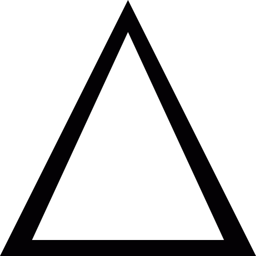 Triangle Shape Icon Free Transparent Png Icon Download (black)