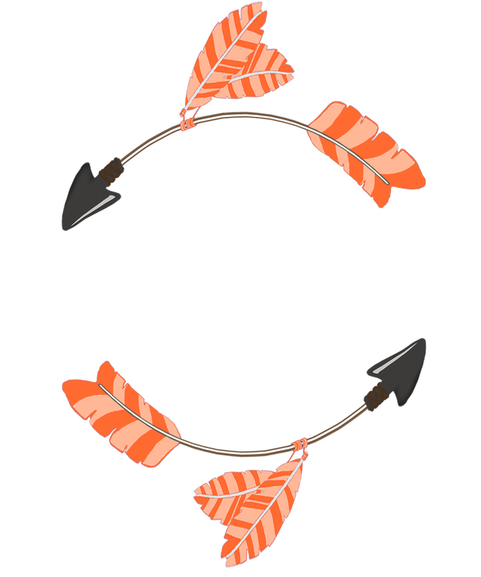 Tribal Arrow Png Photo (indigo, black, pink, chocolate)