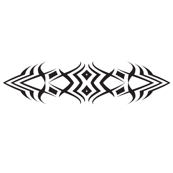 Tribal Art Png Isolated Pic (black)