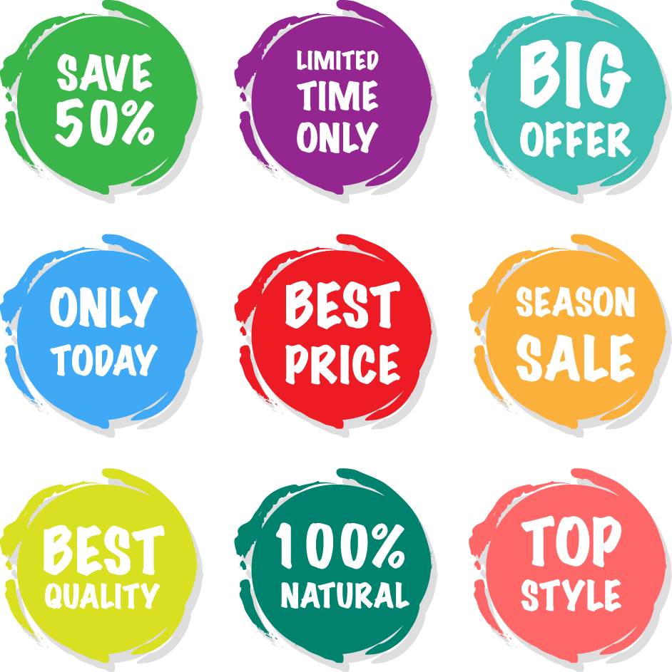 Price Tag Transparent Images Png (purple, greenish blue, salmon, teal, white)